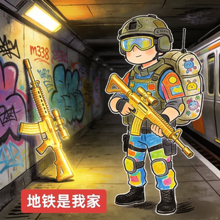 地铁逃生AUG/M338轩辕AUG小金人战术目镜便携包七套