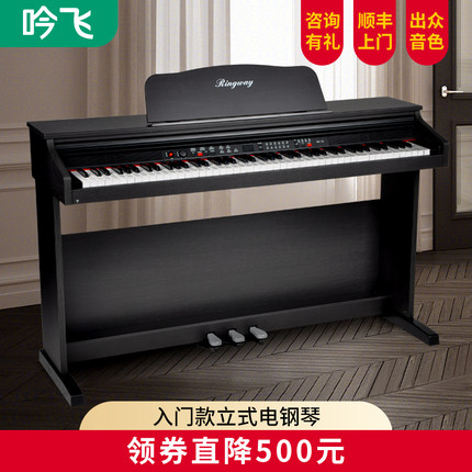 吟飞电子钢琴 88键重锤家用专业考级儿童幼师初学者入门乐器DP-10