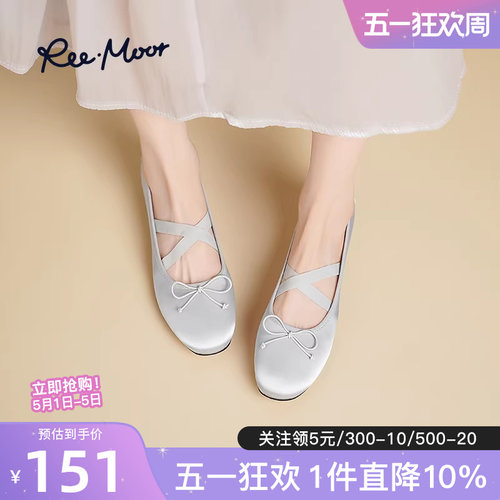 REEMOOR法式蝴蝶结玛丽珍鞋