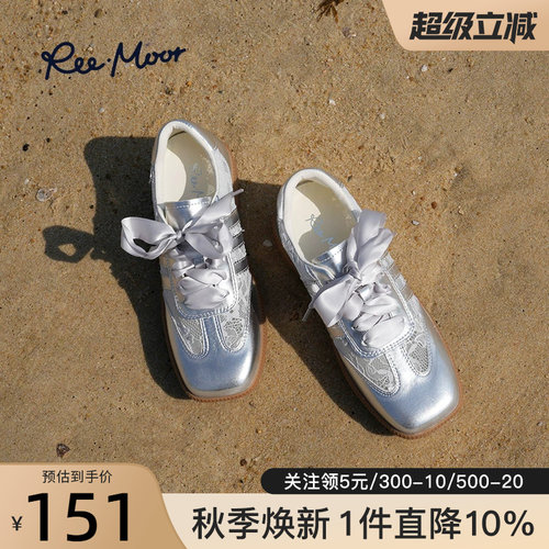REEMOOR春秋蕾丝德训鞋女百搭