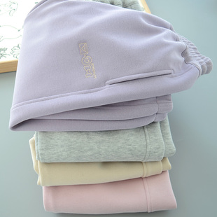 卫裤 儿童春秋季 休闲棉质长裤 女童刺绣卡通舒适透气运动裤 运动裤