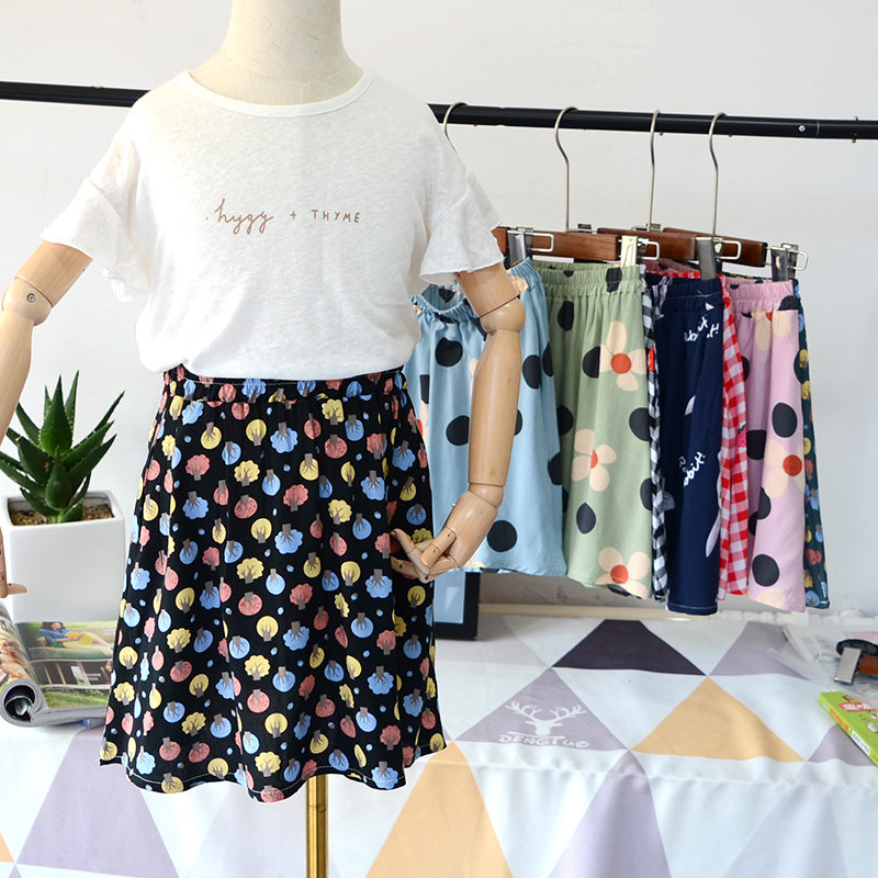 儿童绵绸短裙子夏季宝宝休闲舒适人造棉半身裙居家服睡裙花边裙子,童装/婴儿装/亲子装,半身裙,淘宝优惠券,粉丝福利购,淘宝优惠卷