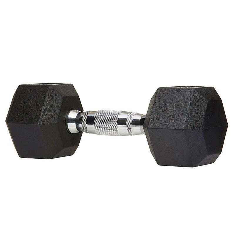 RISING锐思六角包胶亚玲35kg男士5公斤女士1公斤儿童健身哑铃1KG