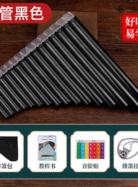 音域（RANGE）16管排箫儿童初学者学生入门演奏民族吹奏乐器黑色
