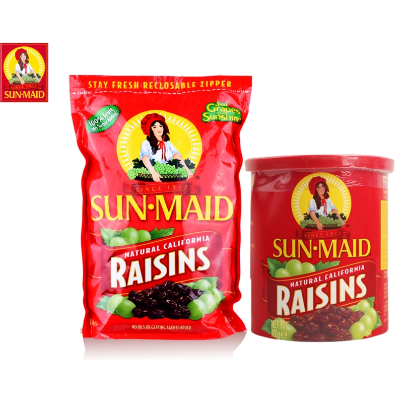 美国Sun-Maid加州阳光少女 葡萄干提子干 168g/1020g烘焙甜品零食