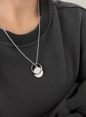 网红嘻哈ins冷淡风锁骨链钛钢