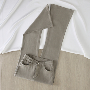 it :CHOCOOLATE「四面弹」微喇牛仔裤女高腰修身显瘦弹力喇叭裤子