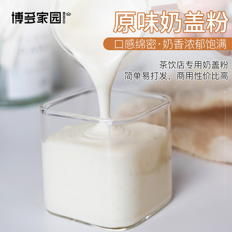 博多家园 原味奶盖粉奶茶店专用 海盐咸奶盖原味奶霜粉奶茶蛋糕粉