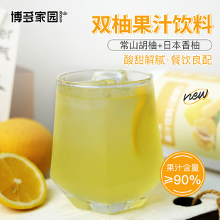 博多家园 双柚汁浓浆 果汁饮料1L 5倍青柚果汁浓缩风味饮料水果茶