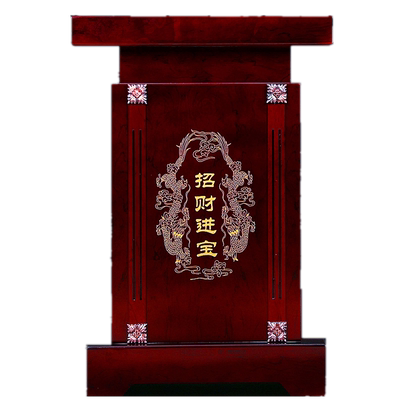 招财进宝木质通用关公麒麟底座