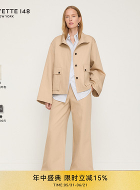 【26早春新款】LAFAYETTE148/拉飞逸CHARLES工装阔腿长裤