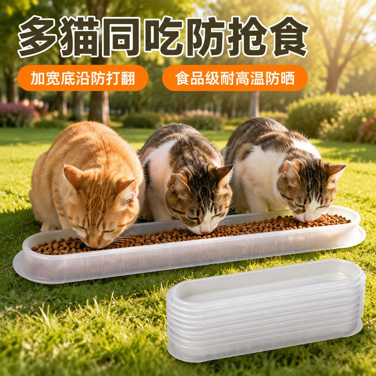 喂流浪猫专用防蚂蚁一次性投喂碗