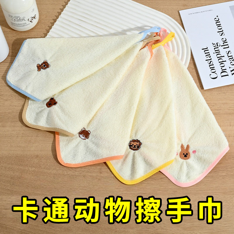 婴儿毛巾超柔新生宝宝洗脸小方巾儿童手帕幼儿园擦脸擦手巾小毛巾