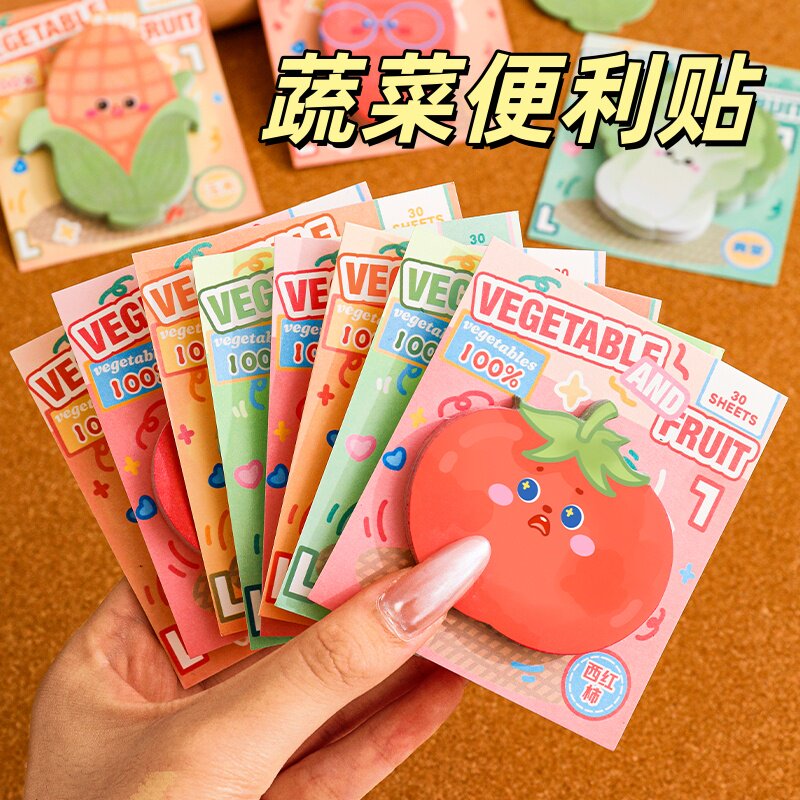 仿真蔬菜便利贴可爱异形可粘便签