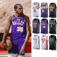 酷动城正品NIKE耐克篮网太阳35KD杜兰特球衣sw球迷版背心DX8516