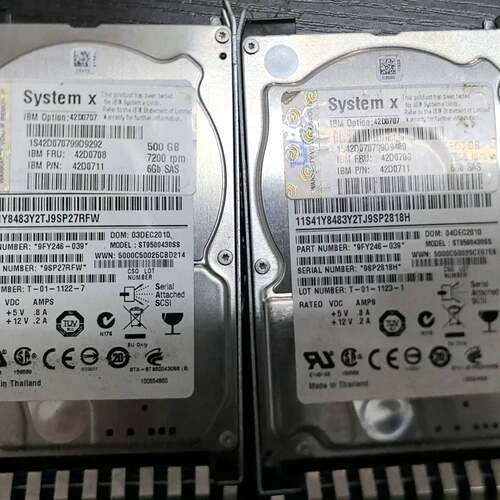 可维修IBM 42D0708  42D0707 500G 2.5