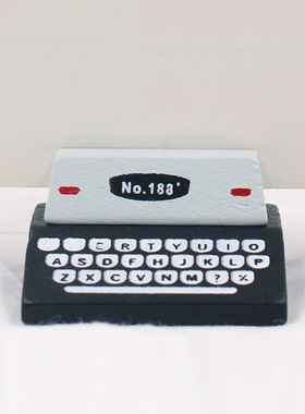 ZAKKA仿真打印机名片夹复古留言夹创意日系照片座微缩场景摆件