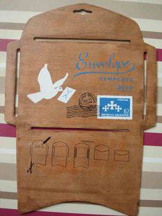 超实惠 decole zakka 杂货 木质模板 信封模板 信封制作模板