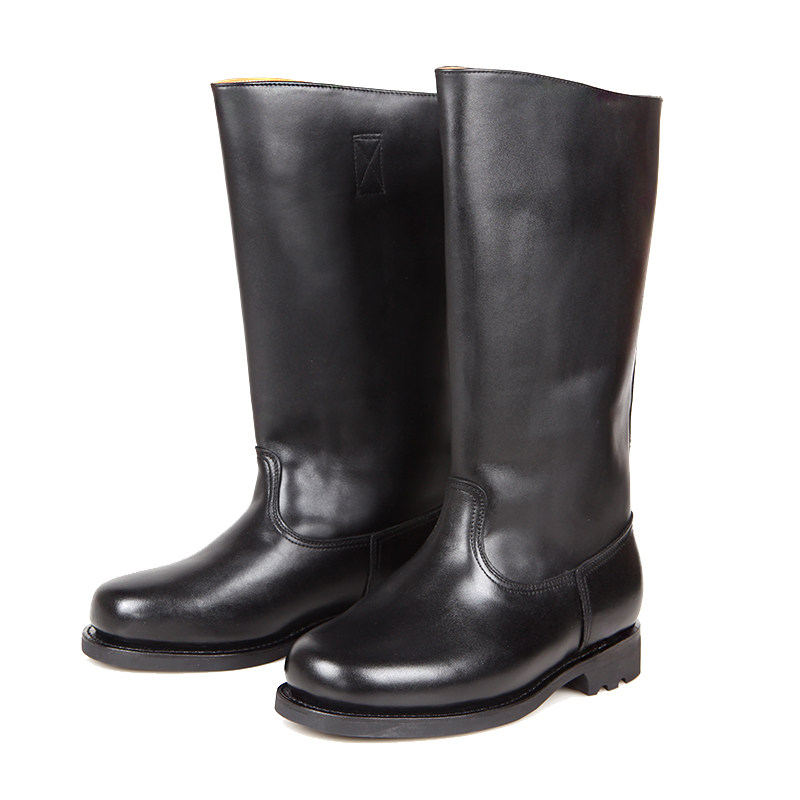 3516厂硬桶坦克靴鞋面高筒皮靴