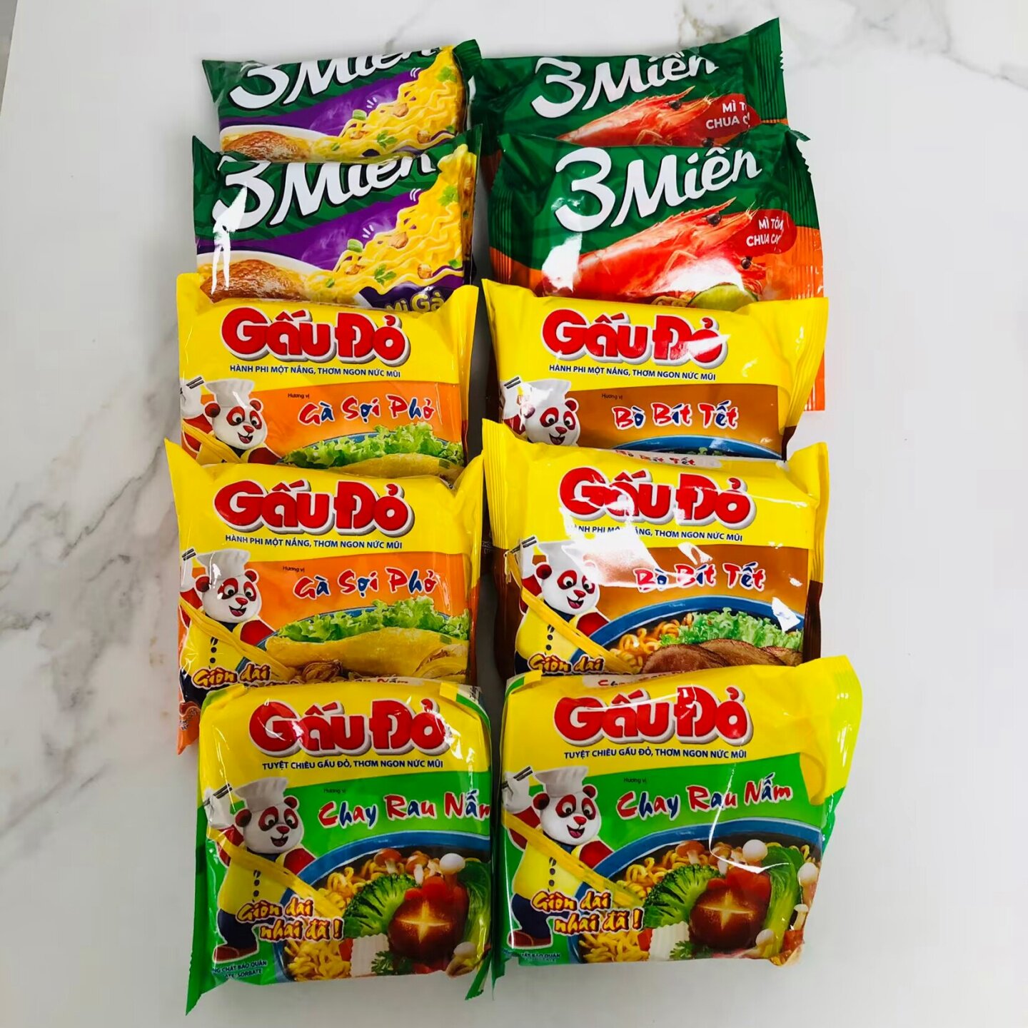 越南代购原装方便面速食面5种口冲泡方便面/拉面/面