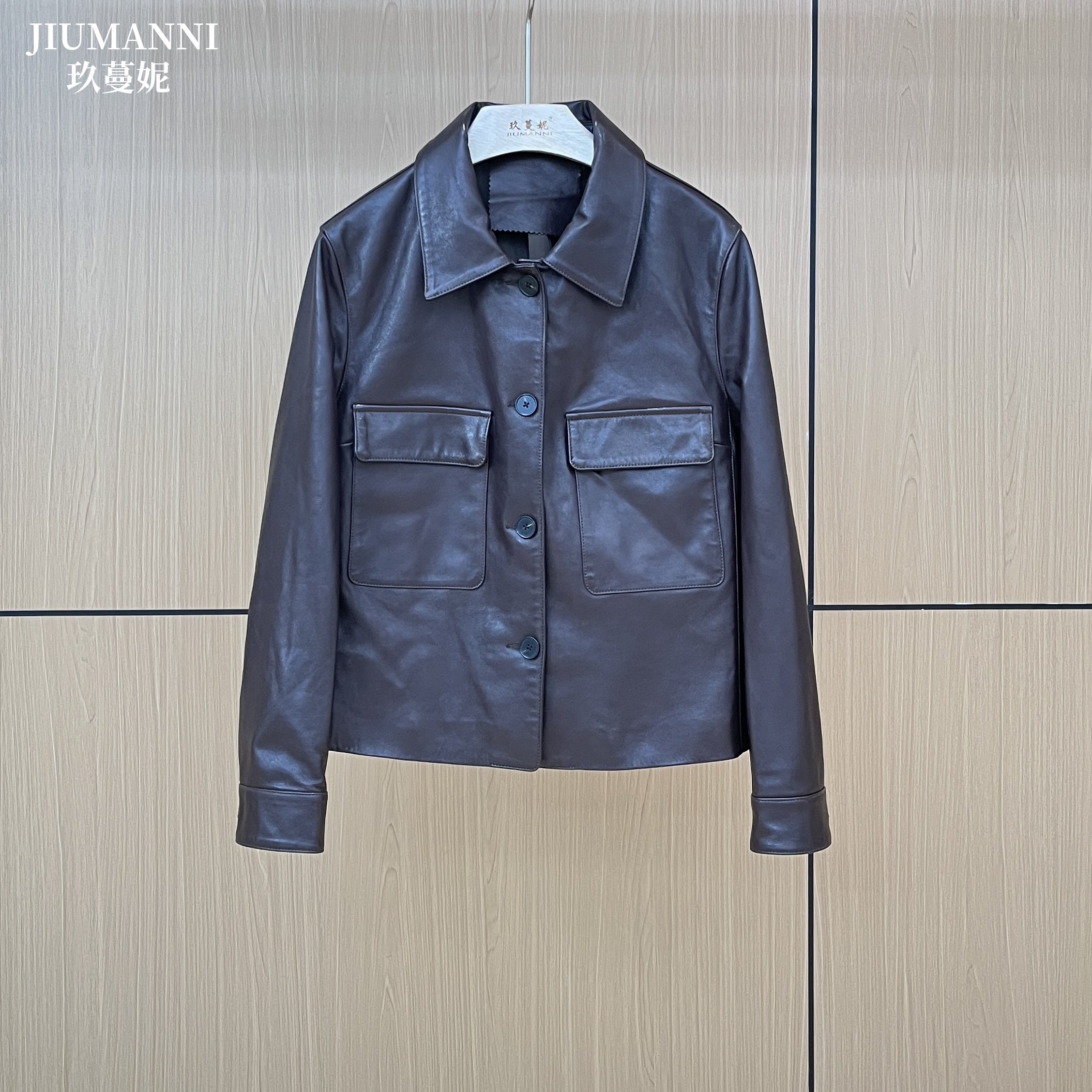 植鞣真皮小皮衣女短款2025秋新款进口翻领休闲时尚绵羊皮夹克外套,女装/女士精品,皮衣,淘宝优惠券,粉丝福利购,淘宝优惠卷