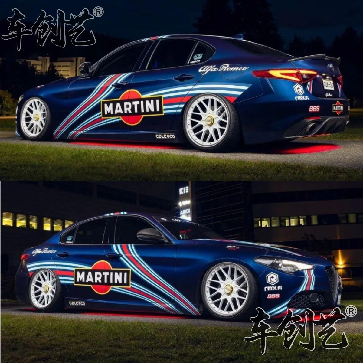 适用于宝马M2M3M4马天尼车贴拉花 3系4系5系车身改装个性汽车贴纸