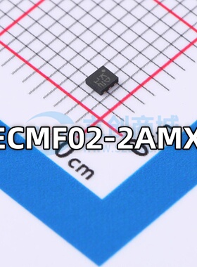 ECMF02-2AMX6 封装UFQFN-6 USB2.0和MIPI/MDDI接口共模滤波器芯片