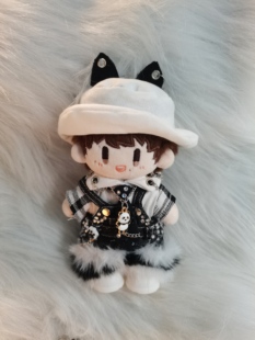 周可可娃衣周深属性棉花娃娃奶牛猫猫套装公仔可爱服装换装手工制