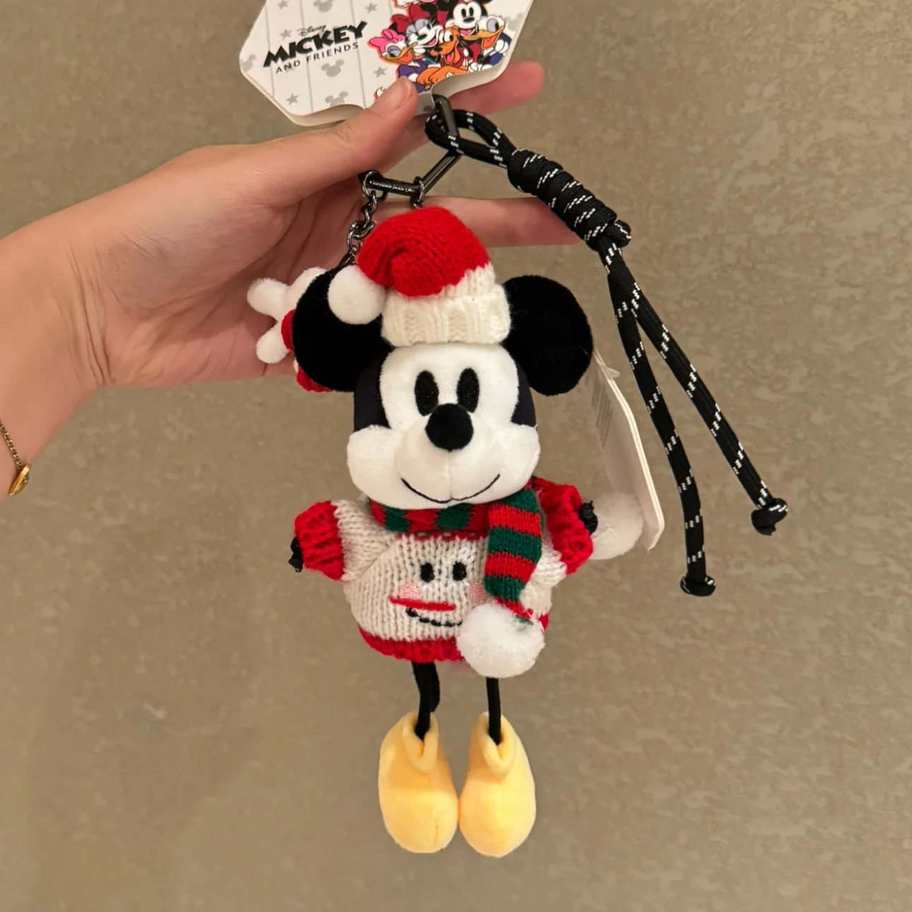 正版可爱卡通圣诞米奇毛绒公仔玩偶书包挂件钥匙扣装饰摆件送礼物,服饰配件/皮带/帽子/围巾,包挂件,淘宝优惠券,粉丝福利购,淘宝优惠卷