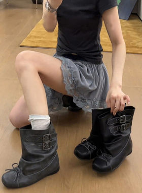 内增高英伦风马丁靴女2026新款秋