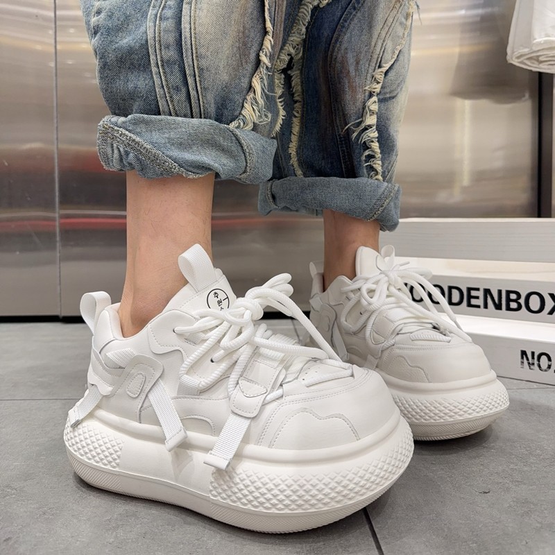 2025新款秋冬加绒厚底面包鞋女