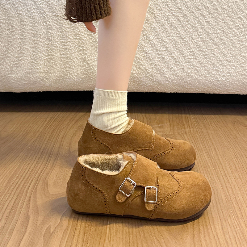 内增高加绒勃肯鞋女2025新款冬季