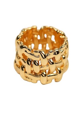 小众设计韩国编织开口戒指女ins 潮冷淡风潮网红时尚欧美重工镂空