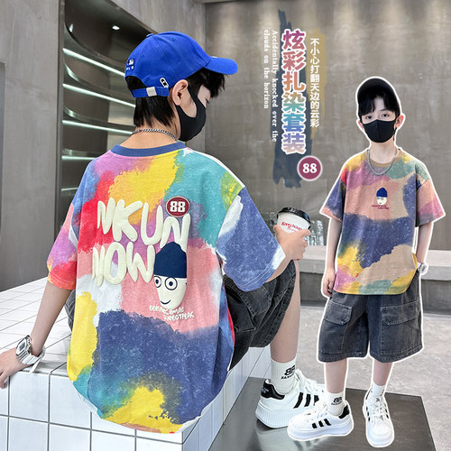 男童夏季短袖T恤套装2026新款