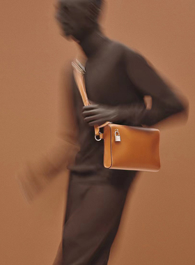 h家奢侈品手工定制男士  牛皮单肩斜挎Nouvelle Pochette手包包女