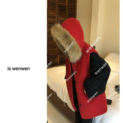 WEN冬季韩系连帽百搭马甲外套