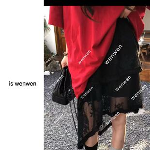 蕾丝氛围感不规则半身裙 YS1192 新款 2026春季 WEN 歌剧魅影