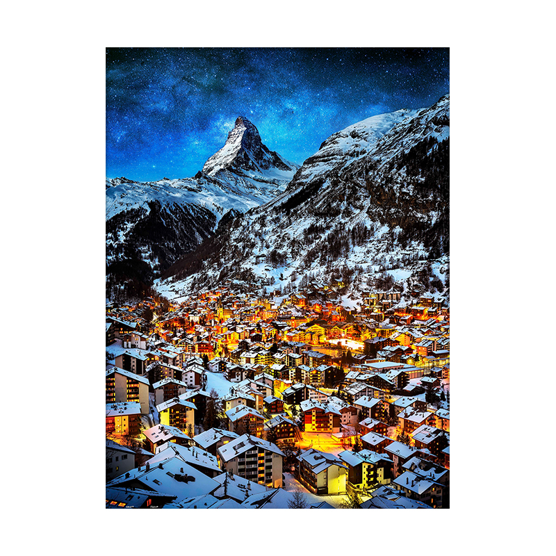 3djp阿尔卑斯山风景拼图1200片