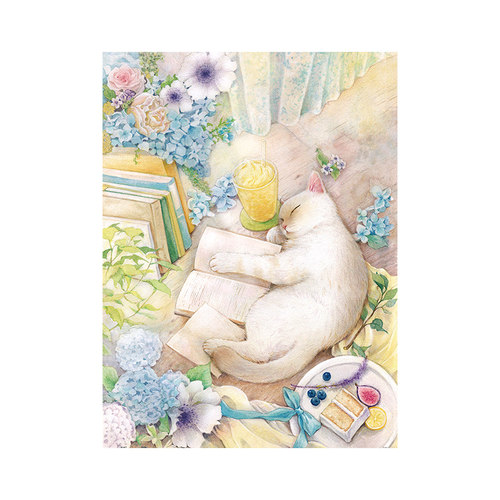 3djp治愈猫咪平面拼图1200片