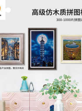3D-JP【常规】新版塑料挂墙装饰相框平面拼图框组合框300-4000片