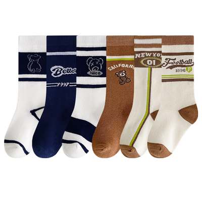 儿童袜子小腿袜春夏薄款纯棉