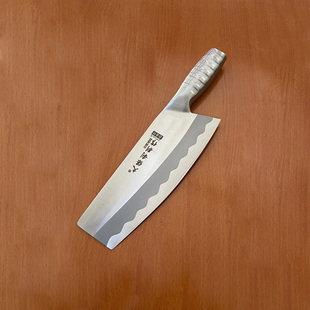 久保利不锈合金钢海宁式菜刀锋利薄切菜片刀切肉厨房斩切家用刀具