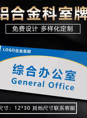 烤漆会议铝型材定制办公室门牌