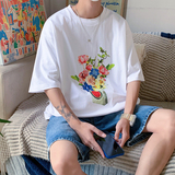 新款印花短袖T恤501-2-TX033-P28，男装T恤，星座501-2