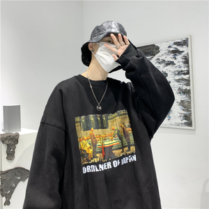 潮印花圆领卫衣501-2-WY009-P4055图片