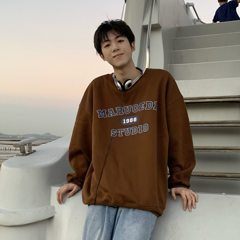 秋冬款字母印花圆领卫衣501-2-WY706-P45限58（50棉50聚酯纤维）,男装卫衣,星座501-2