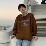 秋冬款字母印花圆领卫衣501-2-WY706-P45限58（50棉50聚酯纤维），男装卫衣，星座501-2