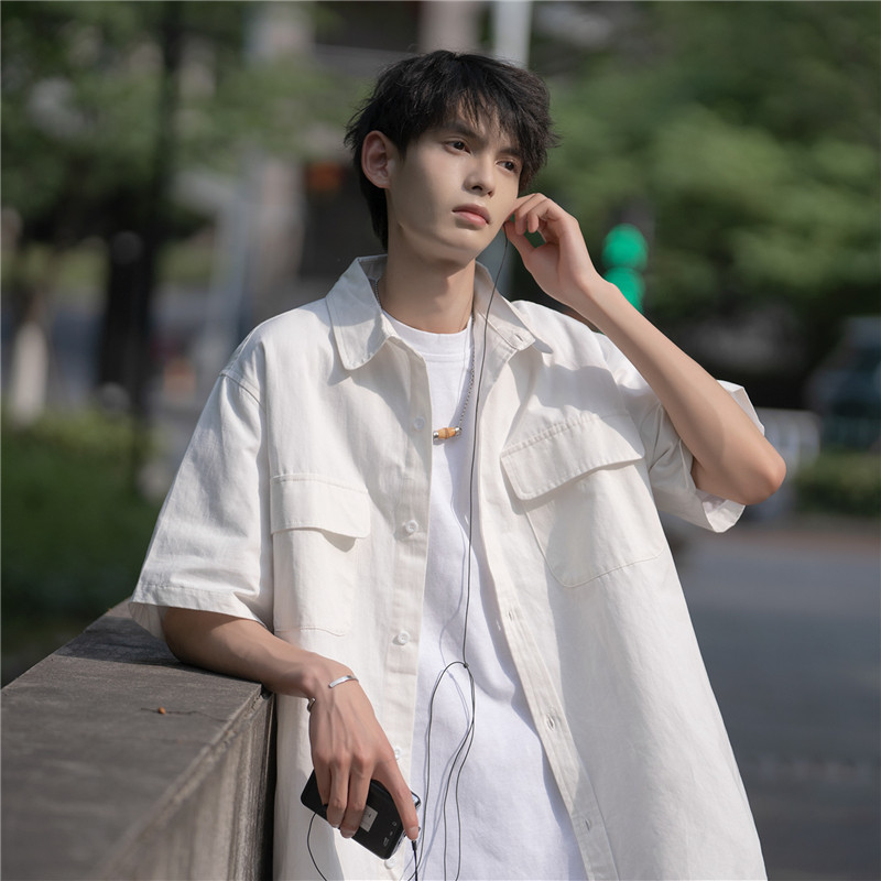 夏季新款口袋工装短袖衬衫501-2-CS009-P50控68,男装T恤,星座501-2