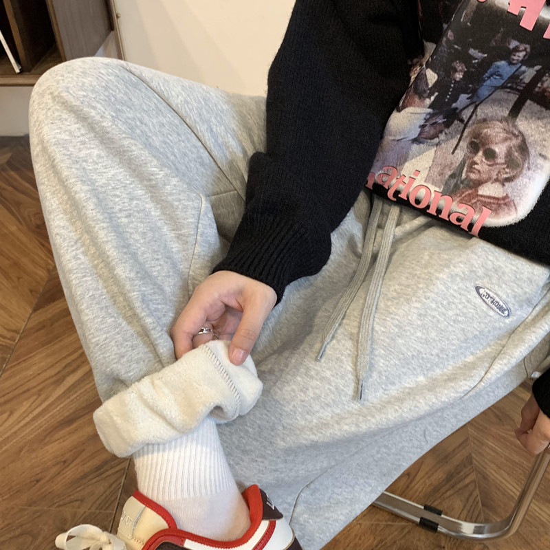 重磅加绒加厚刺绣休闲束脚卫裤501-2-WK625-P60,男装休闲裤,星座501-2