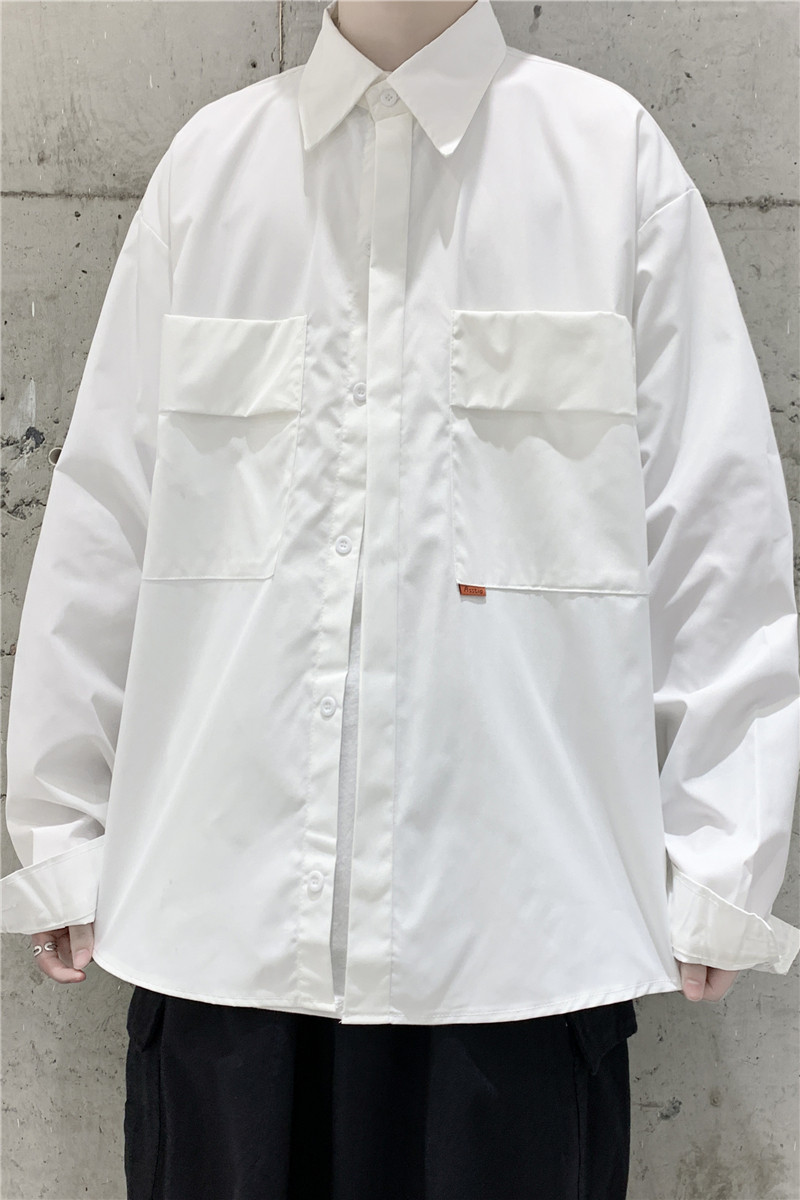 2025秋装新款宽松工装大口袋长袖衬衫男501-2-CS07-P40,男装衬衫,星座501-2